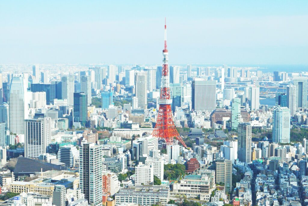Tokyo city lights at night, symbolizing opportunity for internships in Japan.